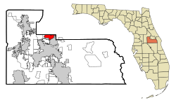 Orange County Florida Incorporated and Unincorporated areas Maitland Highlighted